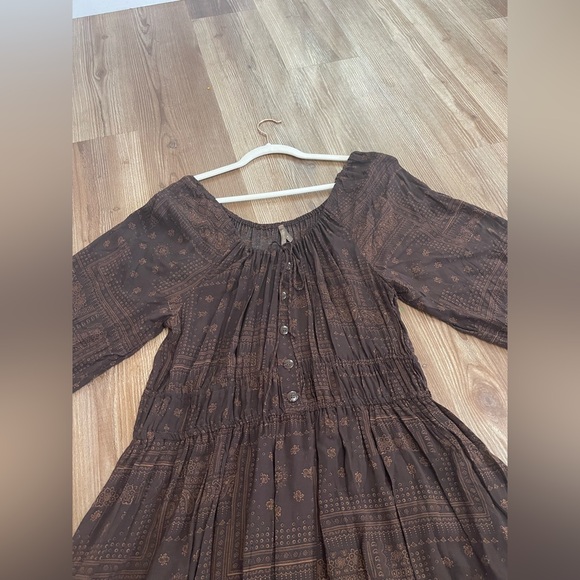 Stetson Women’s Patchwork Bandana Brown 100% Rayon Dress Size Extra Large - Picture 7 of 17